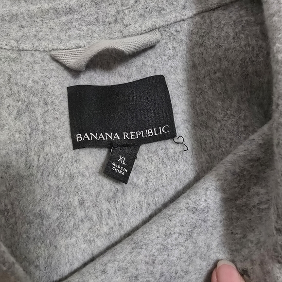 Banana Republic Gray Double Faced Shirt Jacket XL - Picture 9 of 12